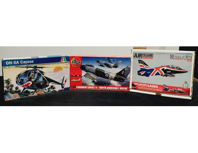 VINTAGE AIRCRAFT MODEL KIT COLLECTION - ITALERI OH...