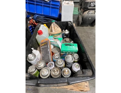 Box of Misc Paint, Resin & Adhesive. 

Mixed lot o...