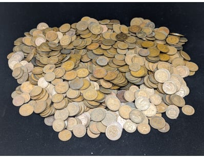 9.3KG COLLECTION OF AUSTRALIAN ONE PENNY AND HALF ...