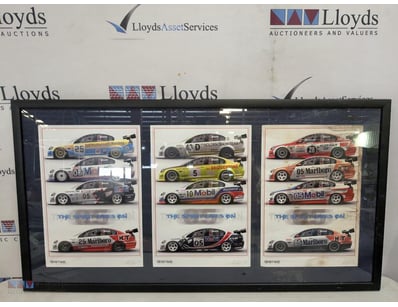 HUGHES HERITAGE SERIES SIGNED RACING PRINTS - HOLD...