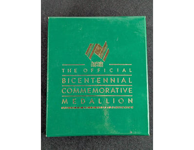 AUSTRALIA BICENTENNIAL COMMEMORATIVE MEDALLION 178...