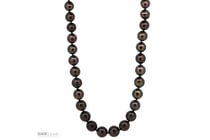 14K Rose Gold, Black Tahitian Pearl And Diamond,