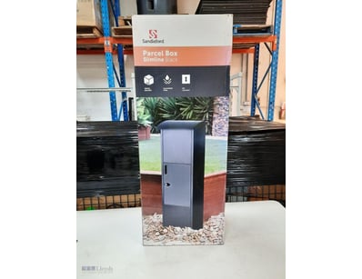 Sandleford parcel box, slimline black.

Dimensions...