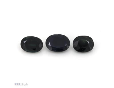4.02CT TSW X 3, NATURAL CORUNDUM SAPPHIRES     

P...