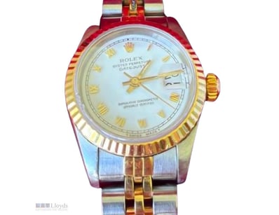 ROLEX DATEJUST 26 26MM YELLOW ROLESOR 69173 AUTOMA...