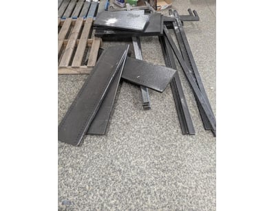 Industrial steel fabrication assembly comprising p...