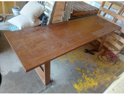 Table, Stained wood style

Dimensions: H 75.5cm x ...