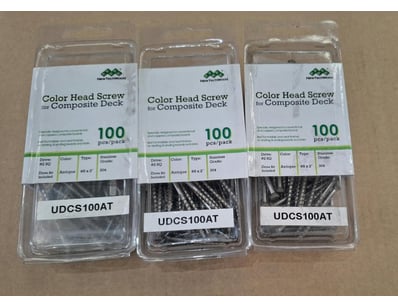 RRP $44.57 ea, NewTechWood Colour Head Screws, for...