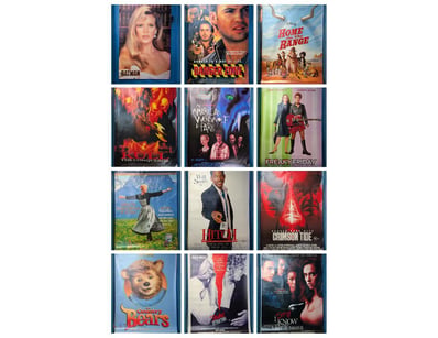 COLLECTION OF MOVIE POSTERS, INCLUDING BATMAN, HIT...
