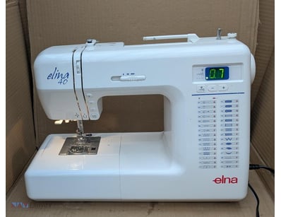 Elna Sewing Machine Model Elina-40 With Cord And F...