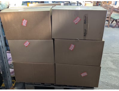 Homewares, 6 boxes including bone china tea cup se...