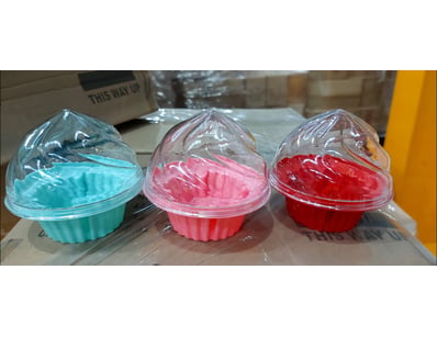 BOX LOT- QTY 12 x Nova Cup Cake Holder 3-piece set...