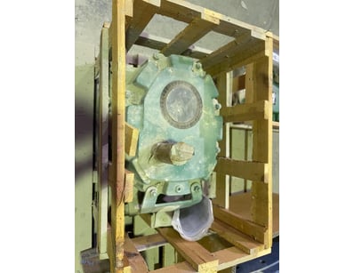 Unused Leroy-Somer industrial gearbox unit, mounte...