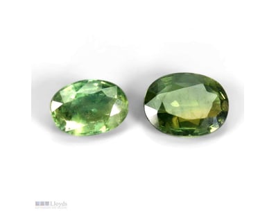 NATURAL 0.88CT OVAL FACET GREEN AUSTRALIAN SAPPHIR...