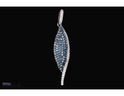 NATURAL SRI LANKAN SAPPHIRE PENDANT ON 925 SILVER ...