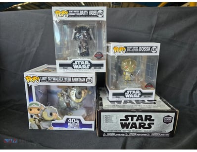 STAR WARS FUNKO POP STAR WARS COLLECTION

Includes...