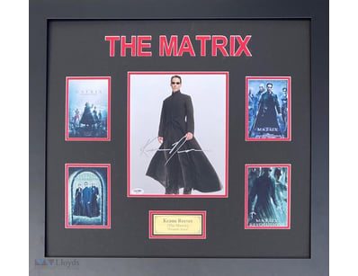 KEANU REEVES (THE MATRIX) PERSOANLLY SIGNED 10" X ...
