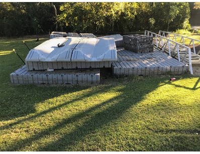 Gangway and floating pontoon modules. Insurance... - Lot 100