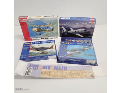 VINTAGE AIRCRAFT MODEL KIT COLLECTION - FOUR UNASS...