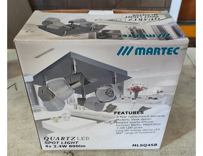 RRP $169.95 Martec Quartz 4 LED Spotlight Bar. 9.6...
