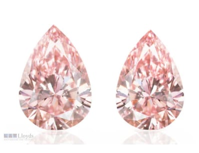 0.23CT AUSTRALIAN PINK PEAR CUT DIAMONDS OF ARGYLE...