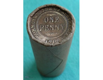 ROLL OF 1919 KGV AUSTRALIAN PENNY  

(50X Circulat...