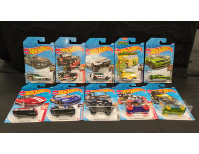 10X ASSORTED SILVER TREASURE HUNT HOT WHEELS INCLU...