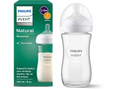Philips Avent Natural Response Glass Baby Bottle 8...