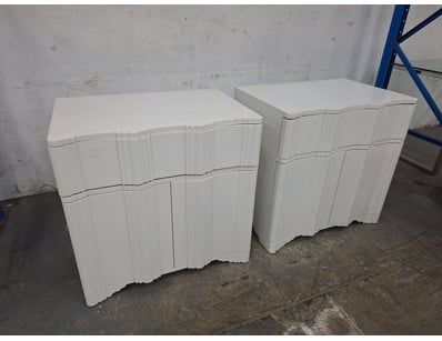 X2 Storage Units, Timber Style, White Finish

Di...