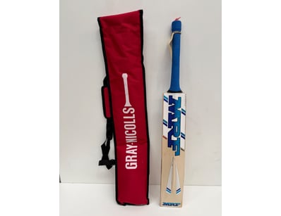 Gray-Nicolls cricket bat in natural wood finish wi...
