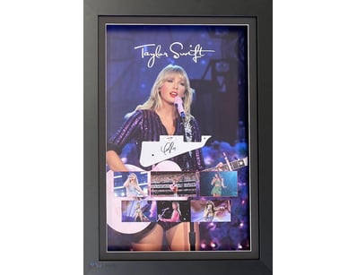 TAYLOR SWIFT PERSONALLY SIGNED GUITAR PICKGUARD (P...