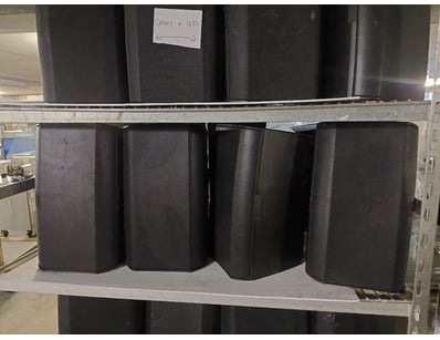 Lot of QSC AD-S6T professional surface mount louds...