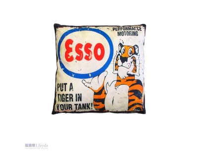 RRP $59. Australian Mancave Retro Cushion ESSO Upr...