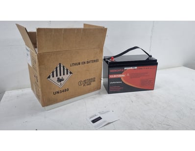 WERCHTAY 12.8V 100Ah LiFePO4 Lithium Iron Phosphat...