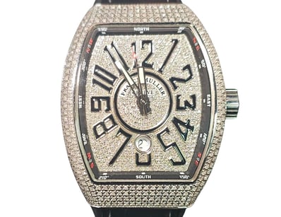 FRANCK MULLER V45 STEEL AND CUSTOM DIAMOND  

Bran...
