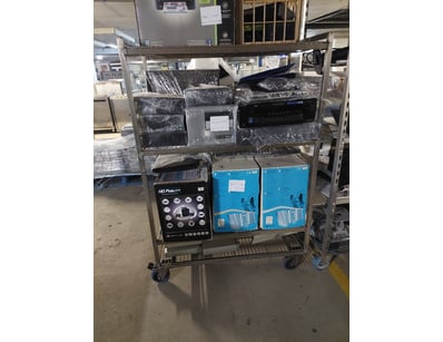 Industrial rack, items not included.