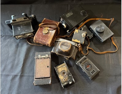 CAMERA COLLECTION INCLUDING BINOCULAR VIEWFINDER A...