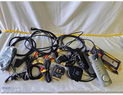 Audio And Video Cables + Splitter