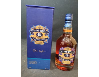 Chivas Regal 18 Year Old Gold Signature Blended Sc...