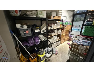 <b>Storeroom Contents Including Trampoline Grip So...