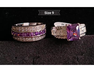 2 X SILVER RINGS SIZE 8        

Condition: Good -...