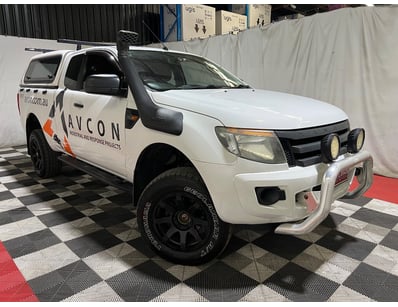 <b>2014 Ford Ranger Dual Cab Utility - White - 304...