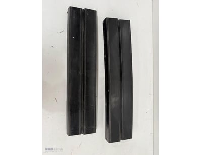 Pair of vintage black metal architectural trim or ...
