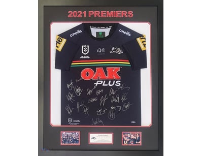 2021 PENRITH PANTHERS PERSONALLY SIGNED JERSEY "20...