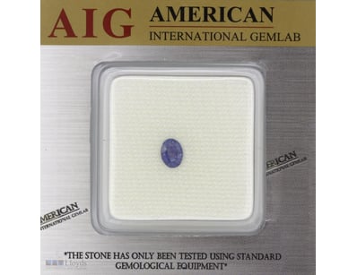 0.91CT CERTIFIED, NATURAL TANZANITE     

Oval Fac...