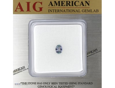 0.78CT CERTIFIED, NATURAL TANZANITE     

Oval Fac...