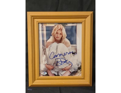 AUTOGRAPHED PHOTOGRAPH OF CAMERON DIAZ.

Item Size...