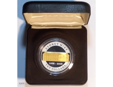 RARE 2005 SILVER COIN  SELECTIVE CENTER GOLD PLATI...