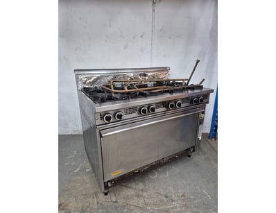 Heavy-duty Commercial Range, Eight gas burner, Ove...