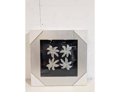 Contemporary art piece featuring a cream-coloured ...